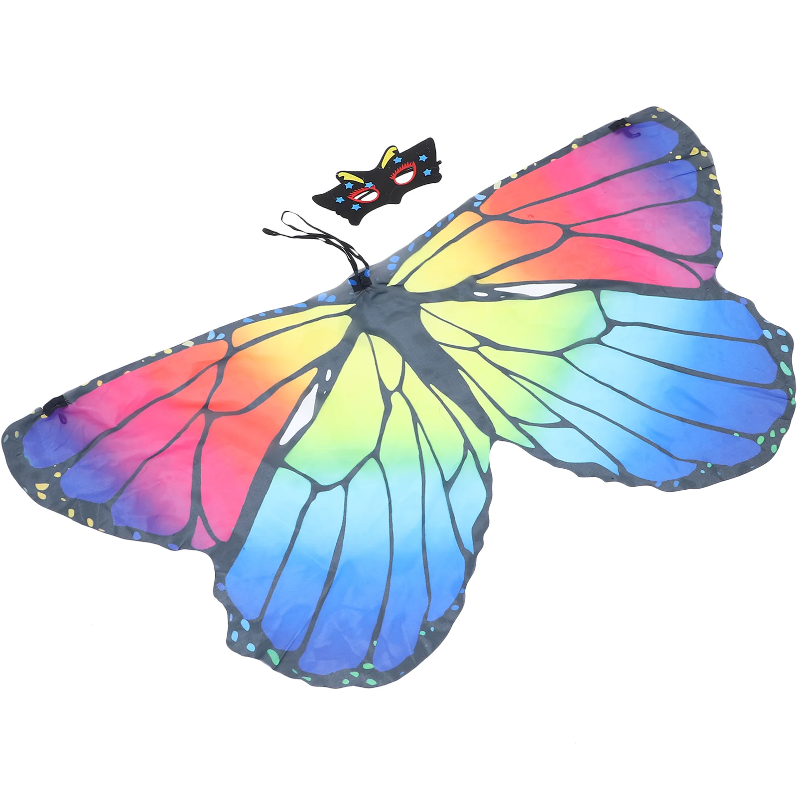 

Butterfly Cape Butterflies Shawl Make up Butterfly-wing Fairy Costume Party Polyester