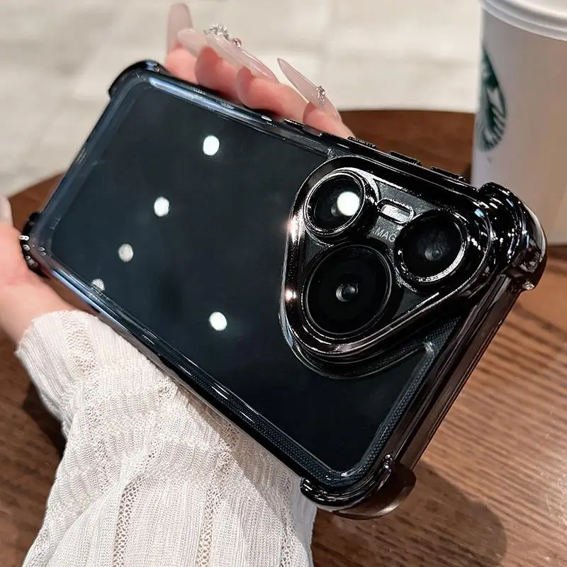 Transparent Acrylic Magnetic Case with Built-in Lens Film
