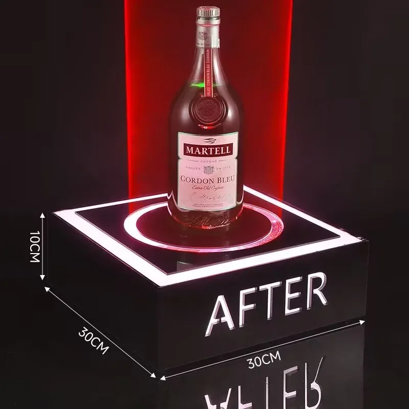WU Wine Bottle Display Rack Holder VIP LED Bottle Glorifer Nightclub Bar Presenter With Green Blue Red Laser Light