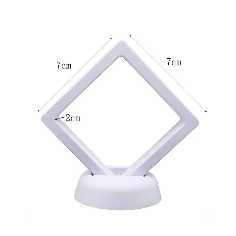 30Pcs 3D 플로팅 코인 디스플레이 프레임 스탠드 Jewerly 링 귀걸이 메달리온 챌린지 코인 메달 홀더에 대한 재사용 가능한 스토리지 박스