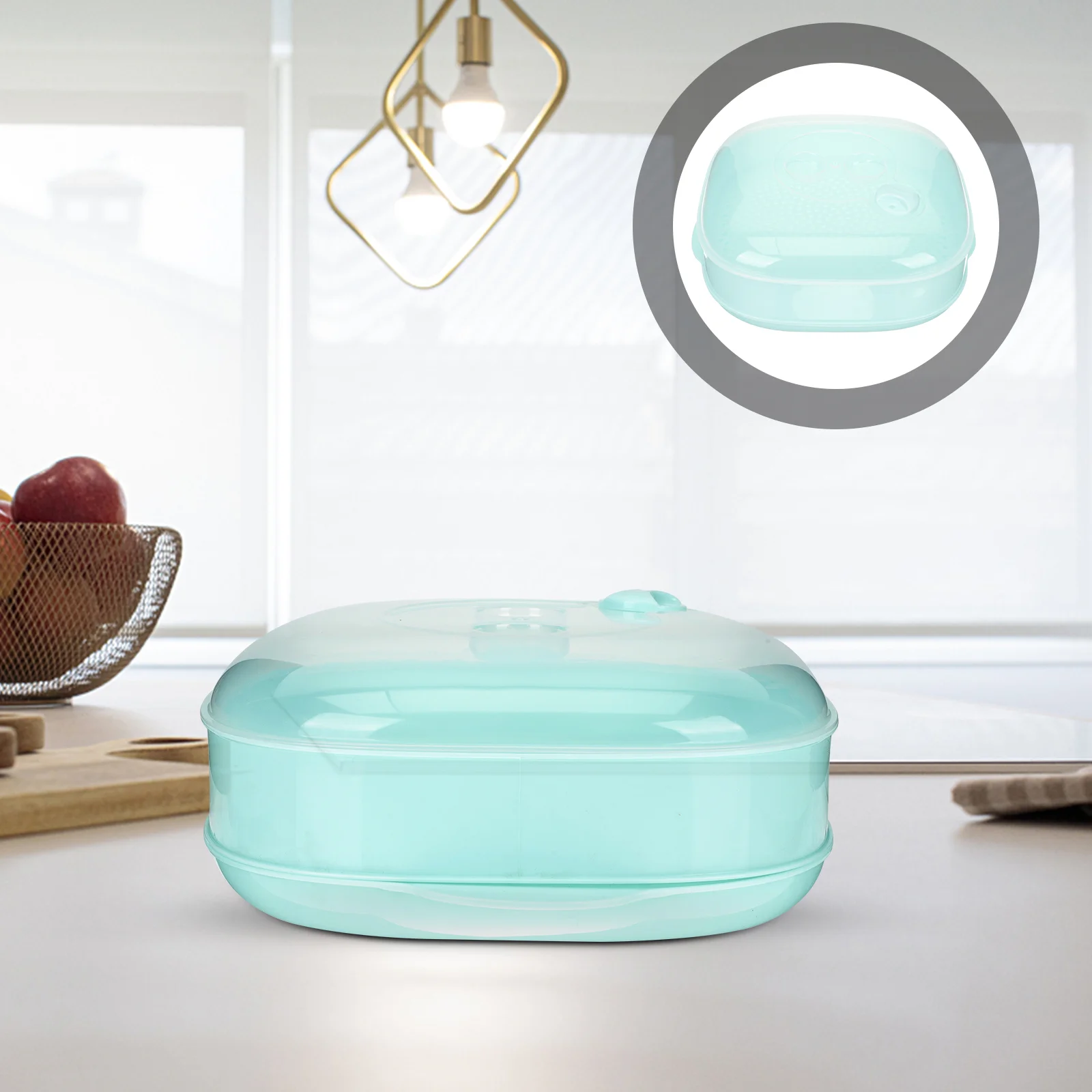 Steamer Microwave Basket Pot Kitchen Steamers Lid Veggie Heating