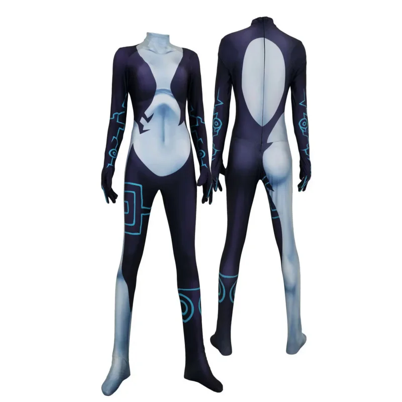 Anime Twilight Princess Cosplay Costume Donna Midna Halloween Zentai Tuta Tute Adulti Bambini
