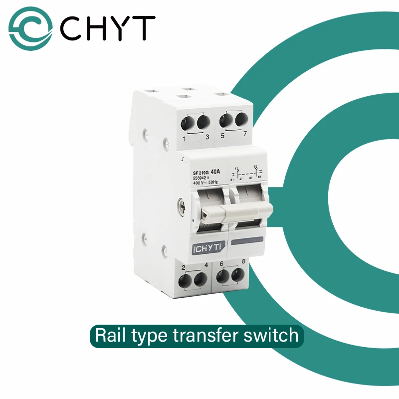 CHYT MTS Dual Power Manual Transfer Switch Interlock Circuit Breaker 2P
