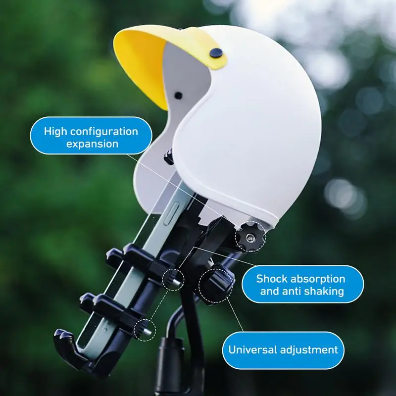 

Мини-шлем сотовый телефон солнцезащитный козырек для мотоцикла велосипеда фотодержатель шляпа навигация солнцезащитный козырек для велосипеда