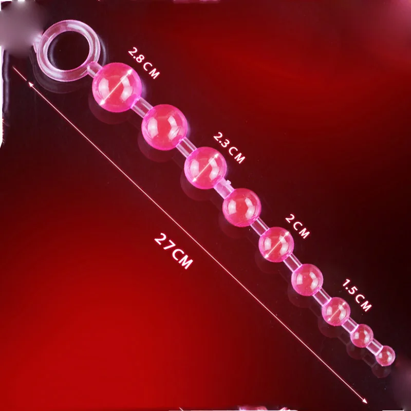 Neie Jelly Orgasmus Spill Pull Ring Ball Anal Stimulator Butt Beads Plug Sexspillsaach Fir Erwuessene Männer Fraen Homosexuell Männlech_voghion.com