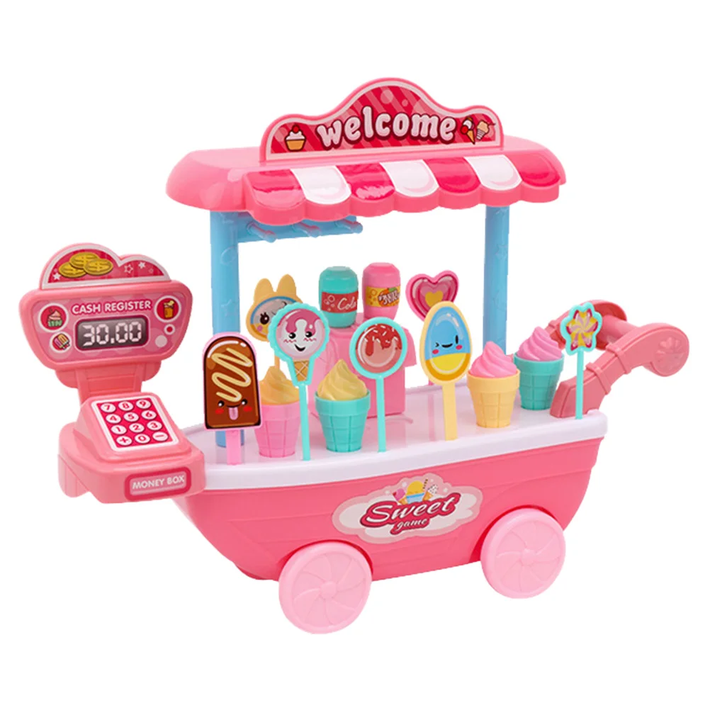 

Play House Car Toys Simulation Ice Cream Carts Kids Playing Prop Puzzle Funny Educational Playthings Abs Child Children