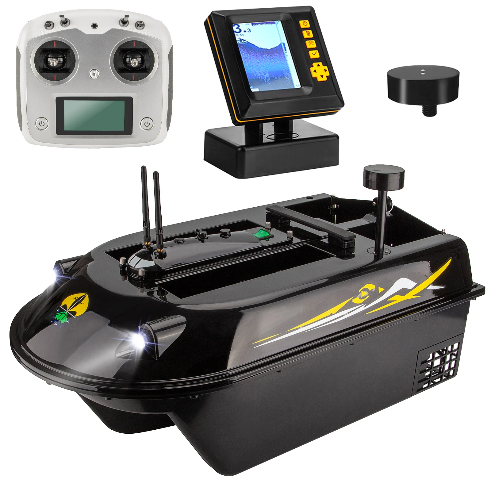 Description Picture 4 of itemGPS RC Fish Bait Boat 8kg Load with 600M Remote Control Sea Fishing Bait Boat with Fish Finder Smart Fishing Remote Control Boat