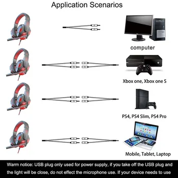 RGB Wired Gaming Headset with Microphone 6