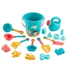 18PCS Children's Beach Toy Car Set Shovel Sand Digging Set Outdoor Beach Play Sand Beach Bucket Set 3