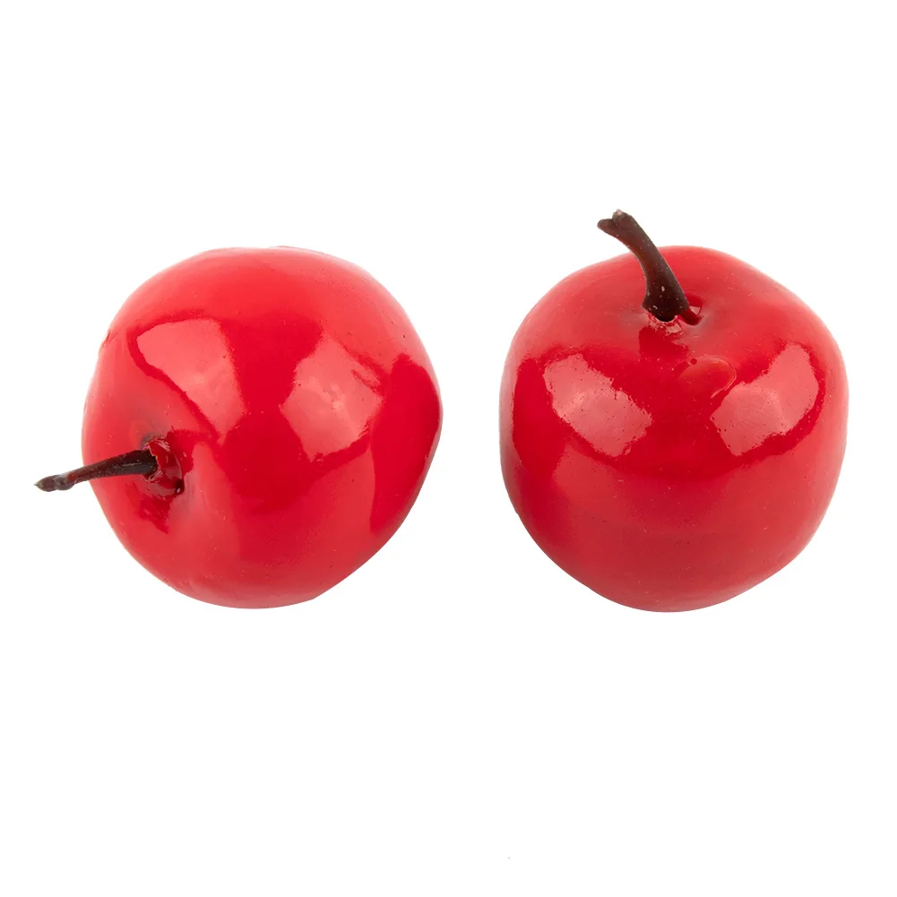 20pcs Rot/Grün Mini Künstliche Apple Gefälschte Obst Simulation Lebensechte Ornament Dekor Home Küche Party Weihnachten Dekoration – Detail 8