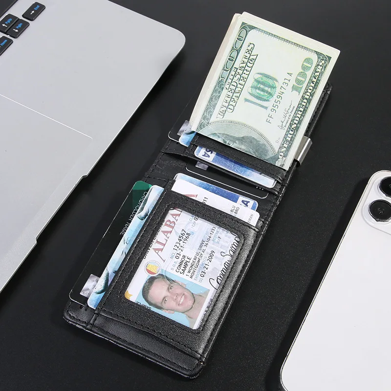 Rfid Carbon Fiber Luxury Men Wallets Money Bag Slim Thin Man Card Holder Wallet for Men Small Short Purse Male Vallet Billfold