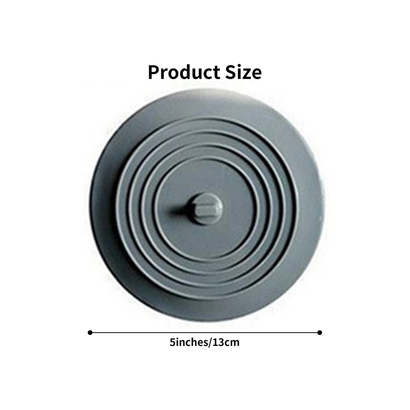 15cm Large Silicone Bathtub Stopper Leakage-proof Drain Cover Sink Hair Stopper Tub Flat Plug Bathroom Accessories