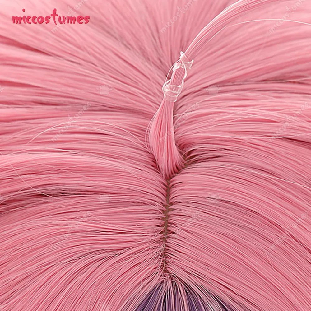 Damen Cosplay Perücke Langes Rosa Gemischtes Farbenhaar 13 Damen Cosplay Perücke Langes Rosa Gemischtes Farbenhaar 4