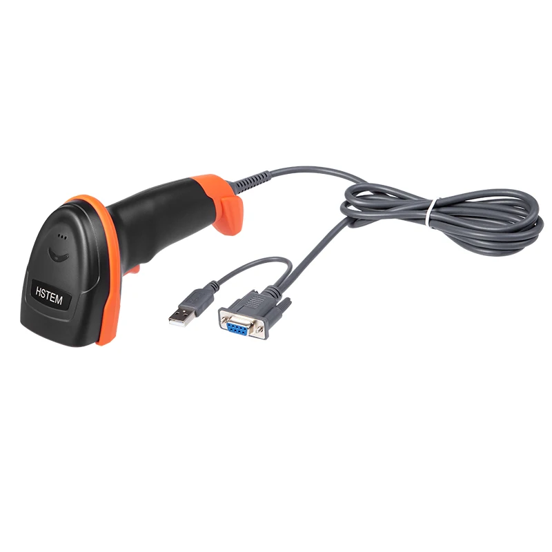Handheld T8L/T8D Wired Barcode Scanner 1D Laser 2D Bar Code Reader USB and RS232 Interface For Serial Connection