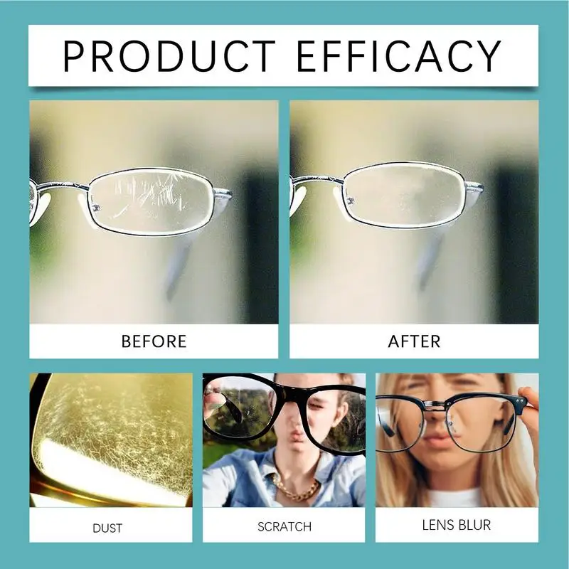 100ml Glasses Lens Scratch Removal Spray Camera Screen Cleaner Repair Dust Oil Cleaner Household Anti Fog Glass Repair Liquid