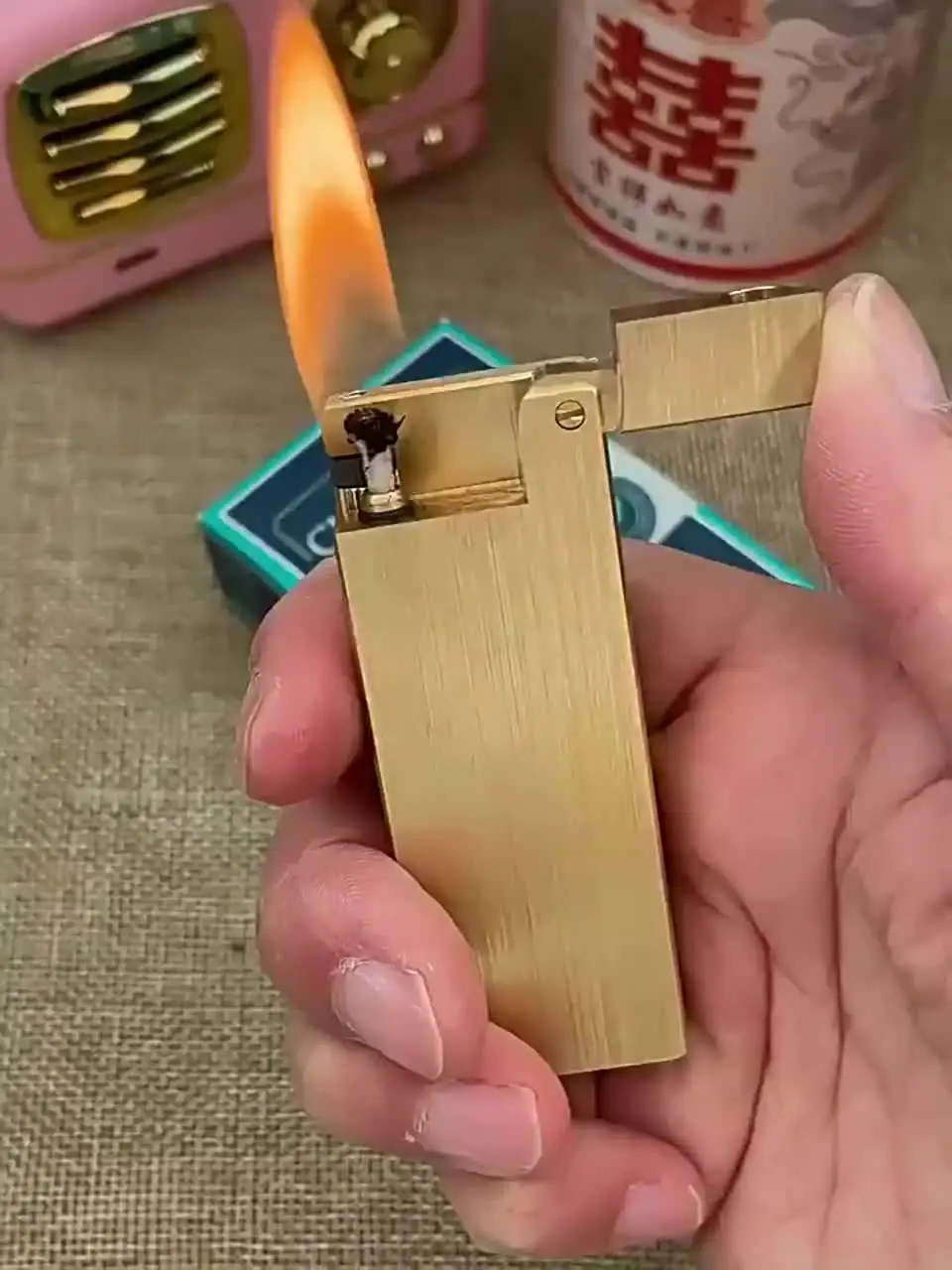 Латунная керосиновая зажигалка