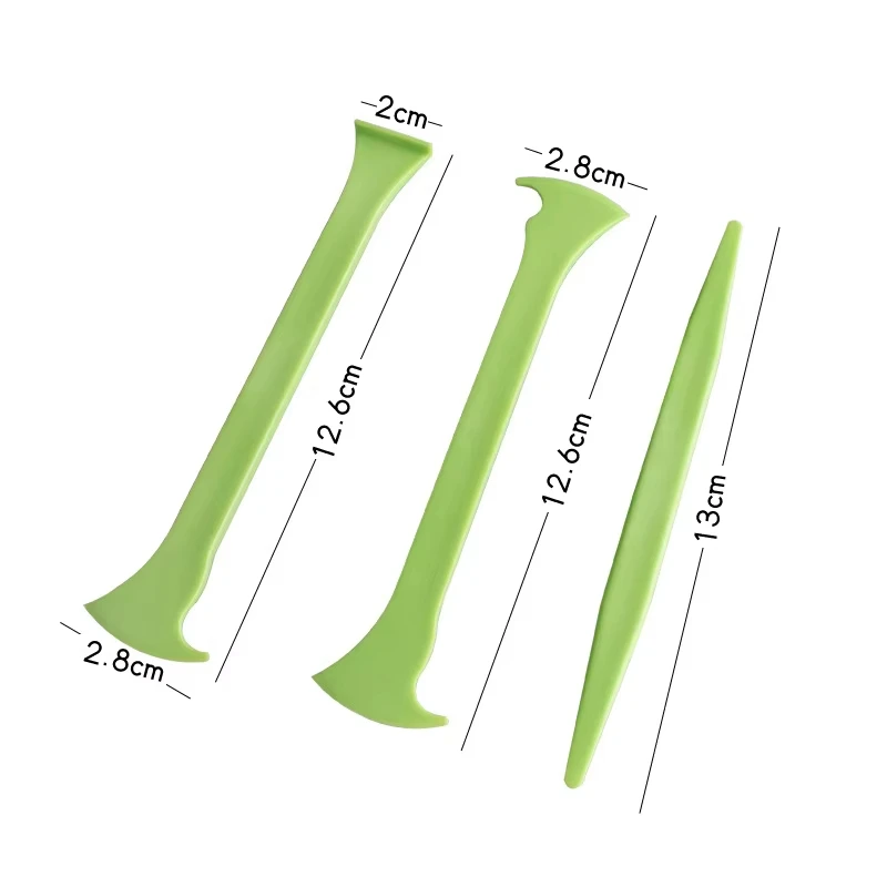 3Pcs Vinyl Car Wrap Tool Micro Stick Squeegee Window Tinting Kit Corner Scraper Curves Slot Tucking Tools Gap Film Cutter