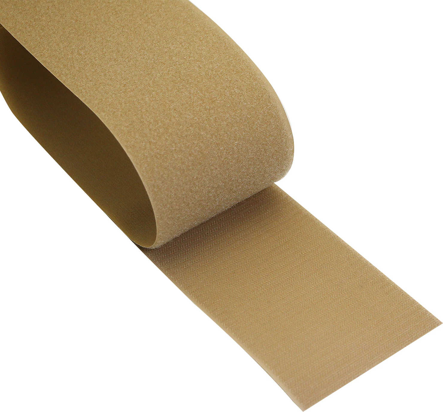 1Meter/pairs 100mm Beige Non-adhesive Hook and Loop fastener Tape Sewing-on the hooks adhesive Magic tape DIY Brown