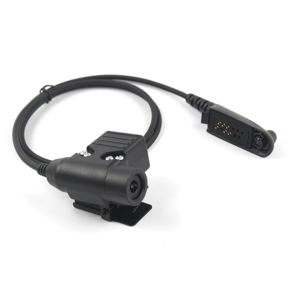 U94 PTT+Universal Aviation Headset Pilot Headphone for Motorola Walkie-Talkies GP140 GP320 GP328 GP338 GP340