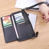RFID Wallet Women Multi Card Wallet Zipper Credit Card Holder Minimalist Clutch Bag Initial Letter Pattern Leather Coin Purse 5