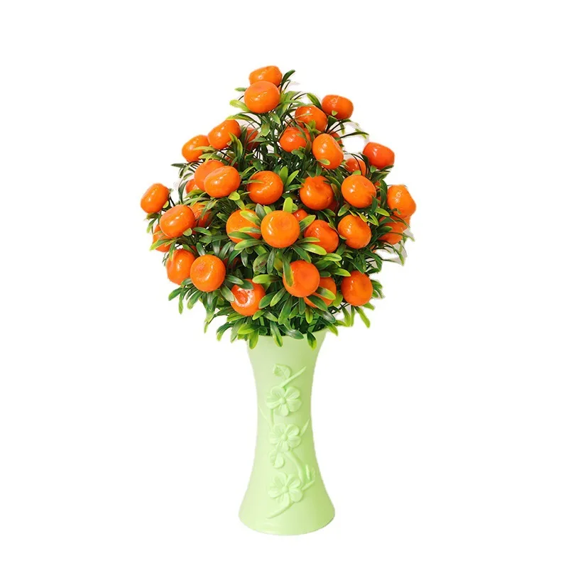 Artificial Plants Fruit Small Tree Fake Plant Flowers Potted Ornaments For Home Room Table wedding Decoration Hotel Garden Decor