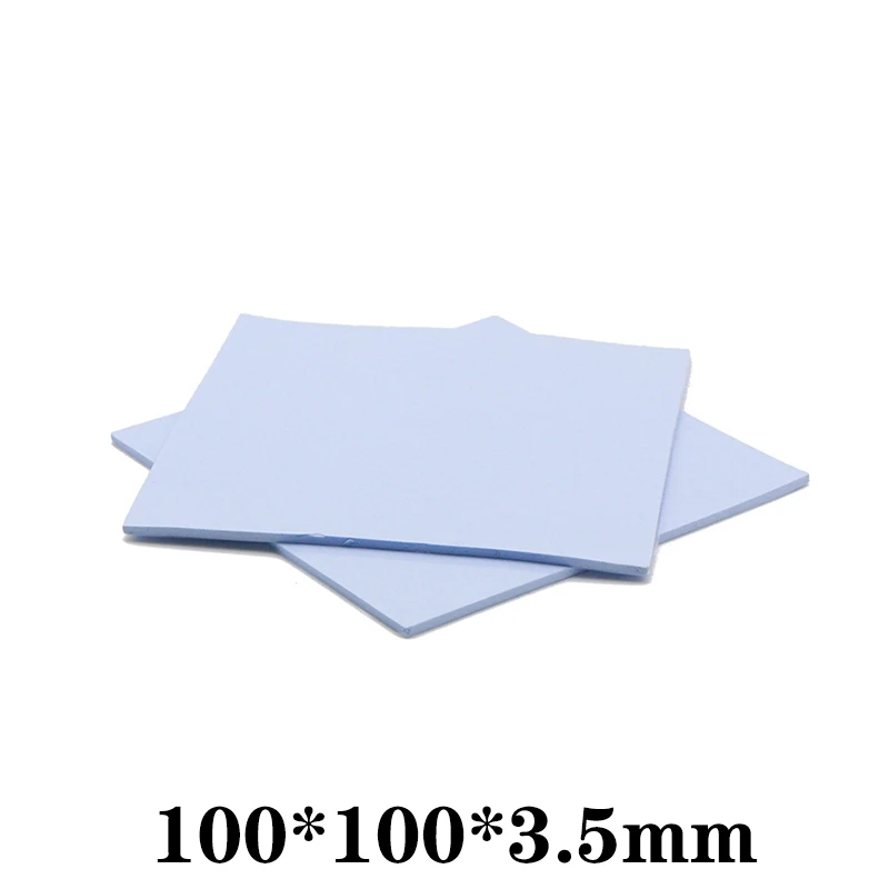 하이 퀄리티 서멀 패드 실리콘 시트 컴퓨터 CPU 그래픽 칩 방열판 냉각 전도성, 100mm x 100mm, 1.5mm, 2.5mm, 3.5mm