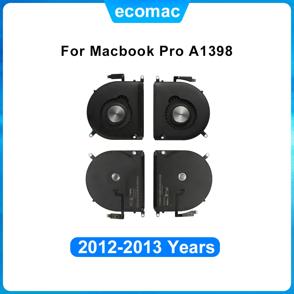 Best Laptop Cooler CPU Cooling Left And Right Fans For Macbook Pro Retina A1398 2013-2016 Years Repair Replacement Set