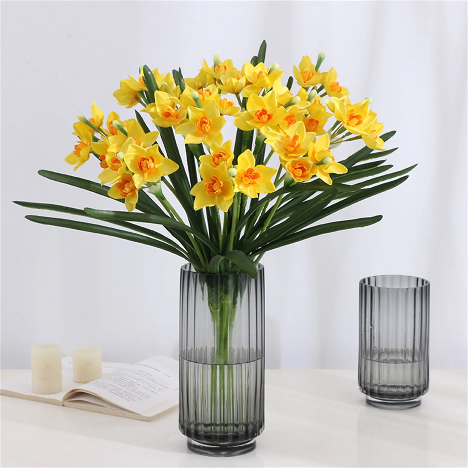 Artificial Flowers Daffodil Flowers Simulation Silk Flower Fake Flower
