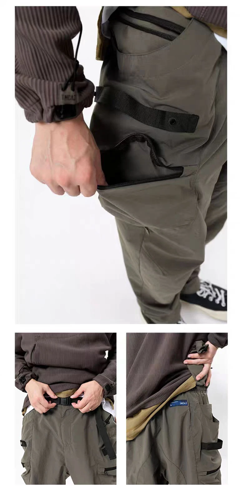 TMCAZ 3D  Pant RX2 ergonomic 3d cut large capacity storage dwr fabric adjustable waist techwear gorpcore aesthetic