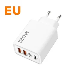 High - Power USB Fast Charger with Quick Charge Technology - EU Plug - White EU Plug