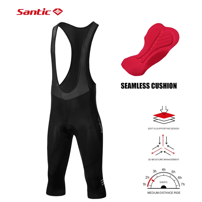 Santic Cycling Shorts Bicycle Bib Shorts 3/4 Bib Cycling Santic Bicycle Santic Aliexpress