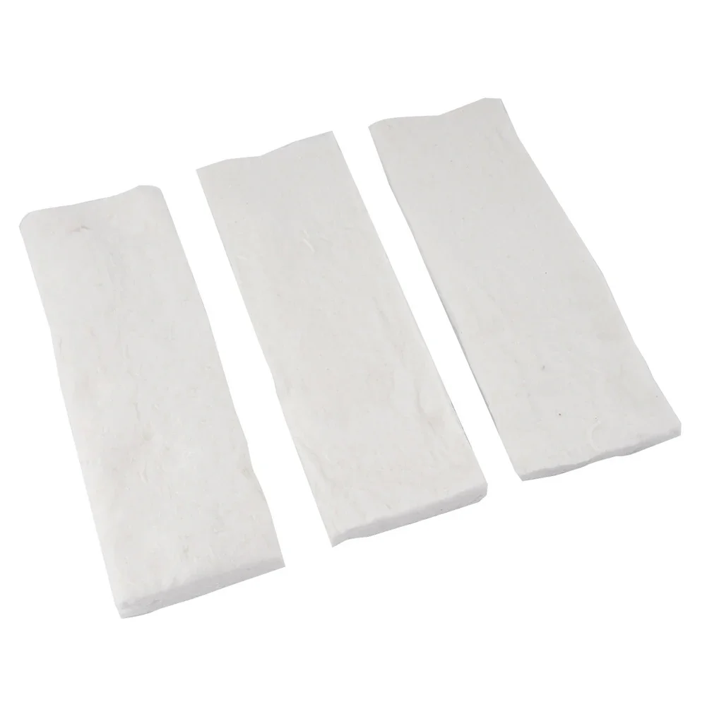3pcs Ceramic Sponges High Temperature 1206℃ For Fireplaces Ovens Gel Burners 30x10x3cm Wool Cotton Bioethanol Ceramic Sponges ceramic fireplace sponge