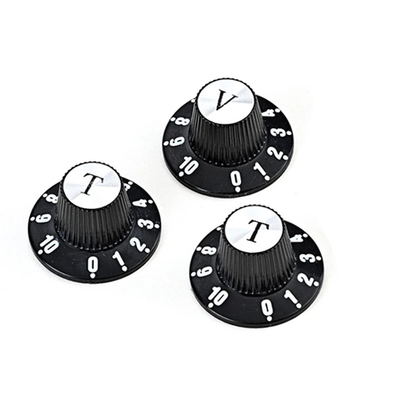 3Pcs Guitar Amplifier Knobs AMP Skirted Volume Tone Control Knobs