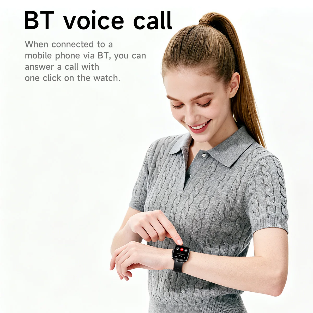 HOCO Y36 Touch Screen TFT da 1,72 pollici Versione chiamata Smart Watch Frequenza cardiaca Sonno Ossigeno Monitoraggio sportivo Smartwatch IP67 Impermeabile - immagine 4