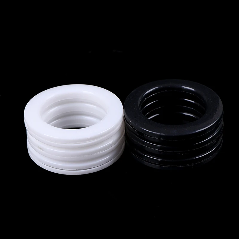 30Pcs Roman Curtain Decoration Accessories Plastic Rings Eyelets For Curtains Ring White Buckle Roman Pole Accessories curtain accessories