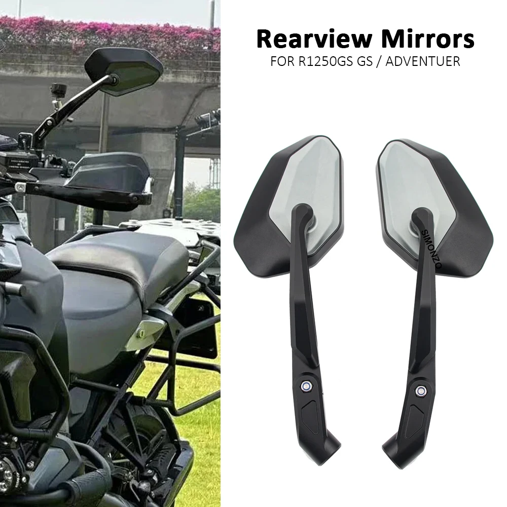 

New Motorcycle Collapsible Side Mirrors CNC Rearview Mirror For BMW R1250GS R 1250 GS ADV R1250 GS Adventure 2019 - 2022 2023
