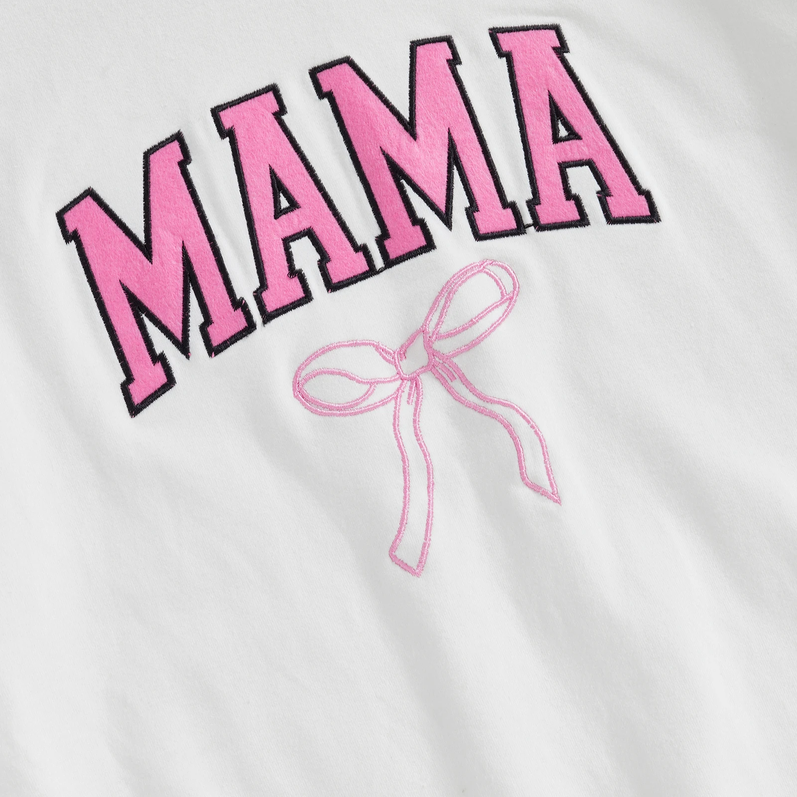 Focus norm Familie passend Baby Mädchen Jungen Sweatshirt Langarm Schleife Stickerei Pullover Herbst Tops – Detail 9