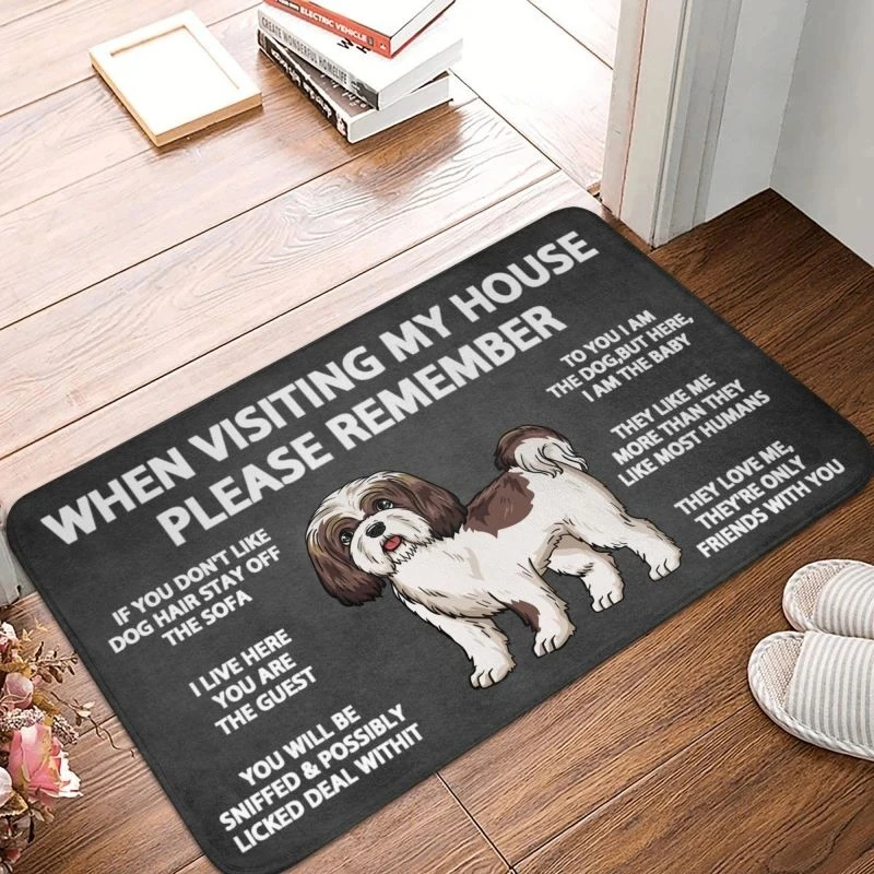 Tapis de bienvenue, paillasson d'entrée pour chien charmant, salle de bains  cuisine chambre à coucher