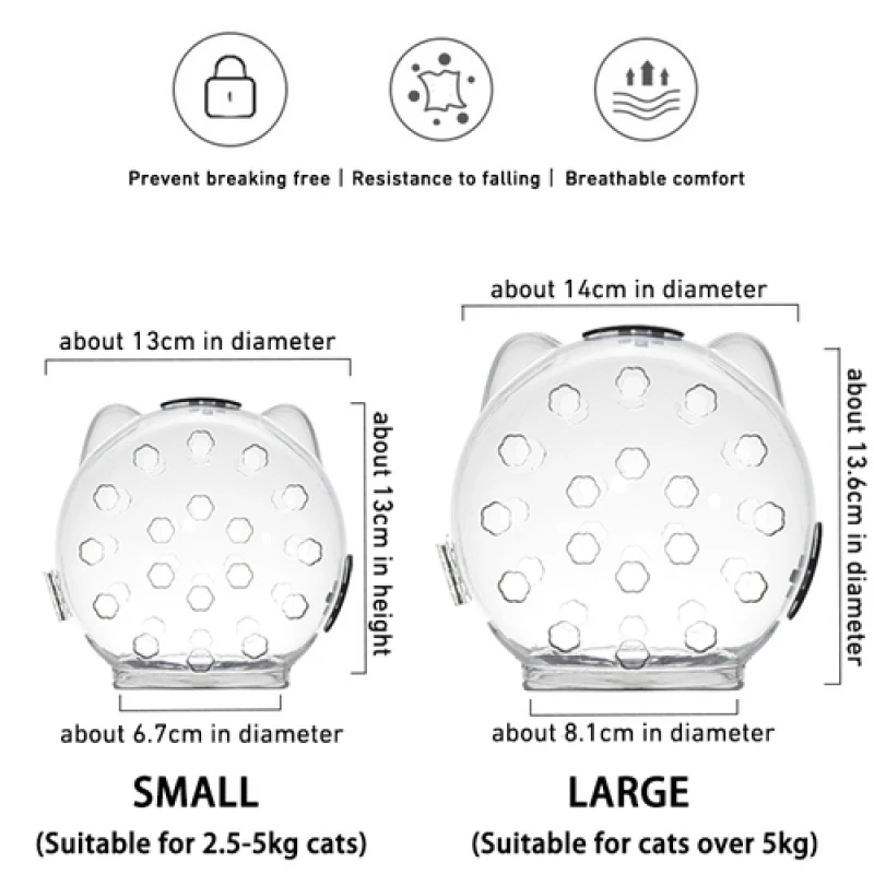 Title 1, Anti-Bite Cat Head Protective Space Ball Pet Gr...
