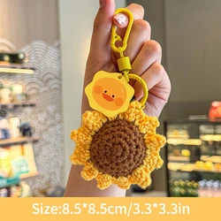 Handcrafted Crochet Flower Keychain - Elegant Hanging Decoration & Thoughtful Wedding Gift - As picture show (S8)