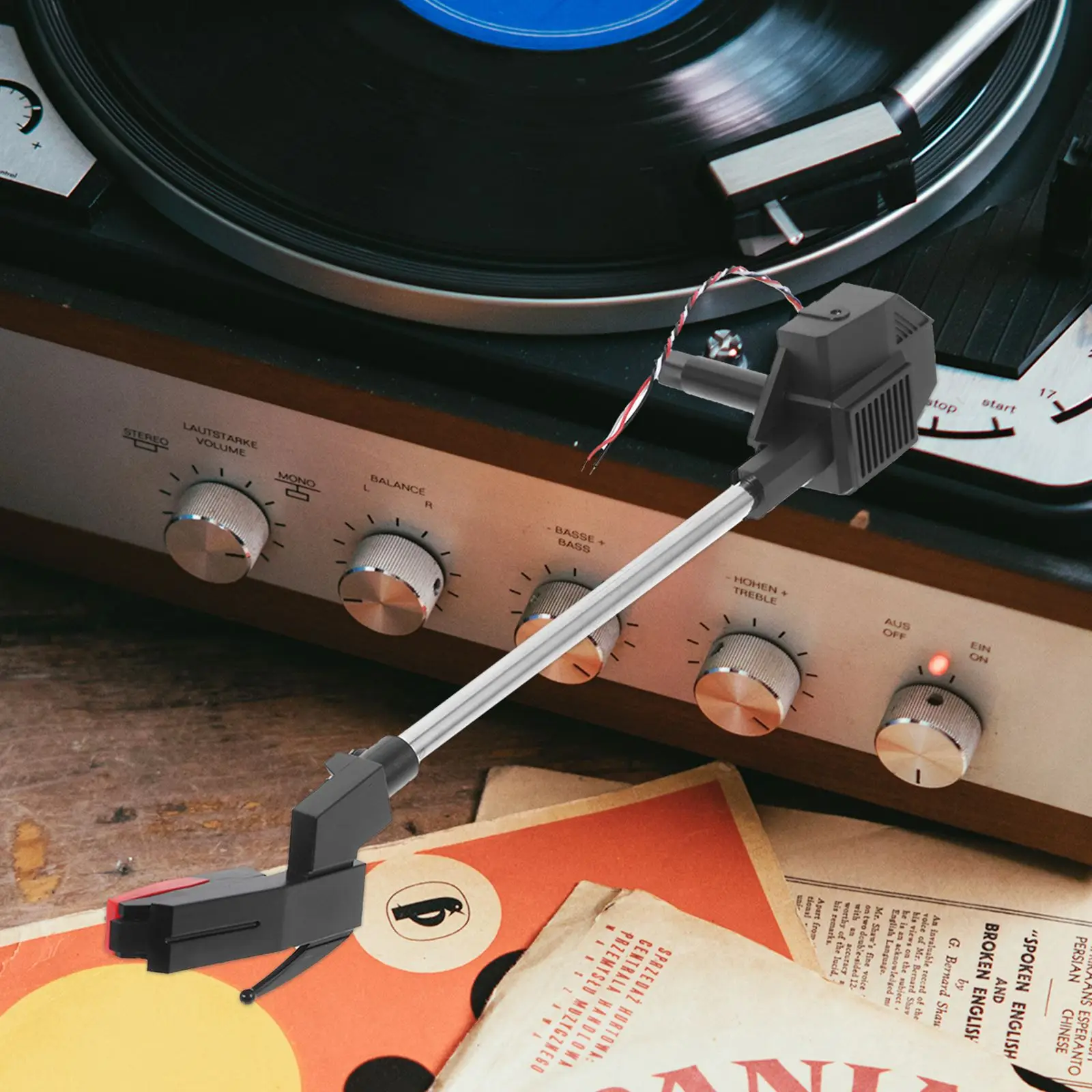 Practical Turntable Tonearm Phonograph Arm Holder with Stylus for Vintage Record Players Easy Install Stable