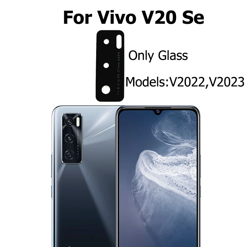 

Replacement Original For Vivo V20 Se Rear Back Camera Glass Lens With Adhesive Sticker Camera Protector Repair Parts