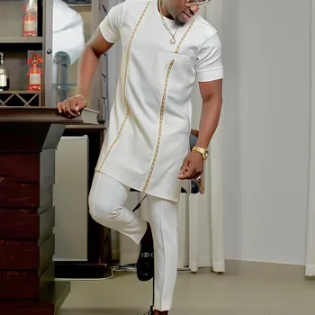 Mustapha Embroidered Dashiki Outfit