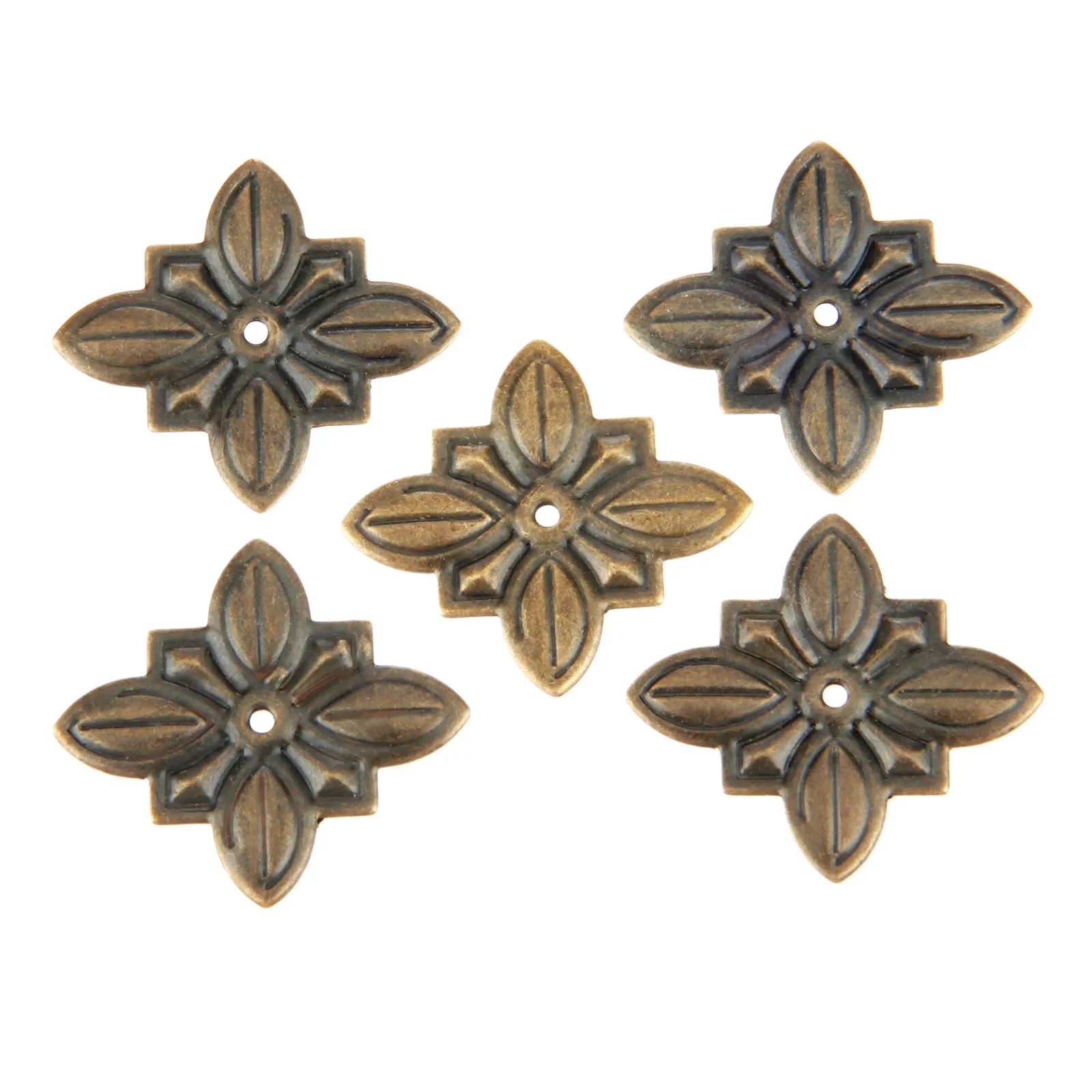 DRELD 50Pcs Antique Bronze Furniture Upholstery Nail Tachas Jewelry Gift Case Box Door Sofa Decorative Tack Stud Pushpin 30*27mm upholstery nail