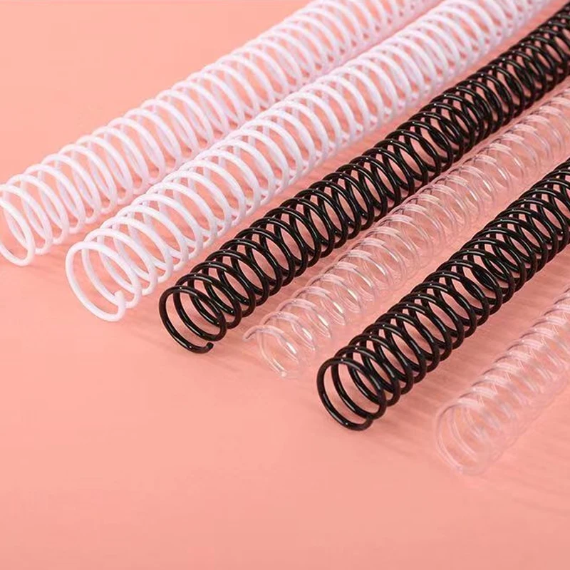 5pcs/Lot A4 Detachable Buckle Loose-Leaf Sprial Binding Strip 34-Hole Round Hole Coil Ring DIY Book Plastic Binder School Office