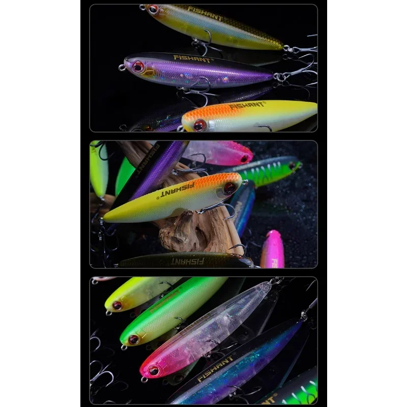 FISHANT Floating Pencil Single Hook/three Hooks Surface Lure Bait