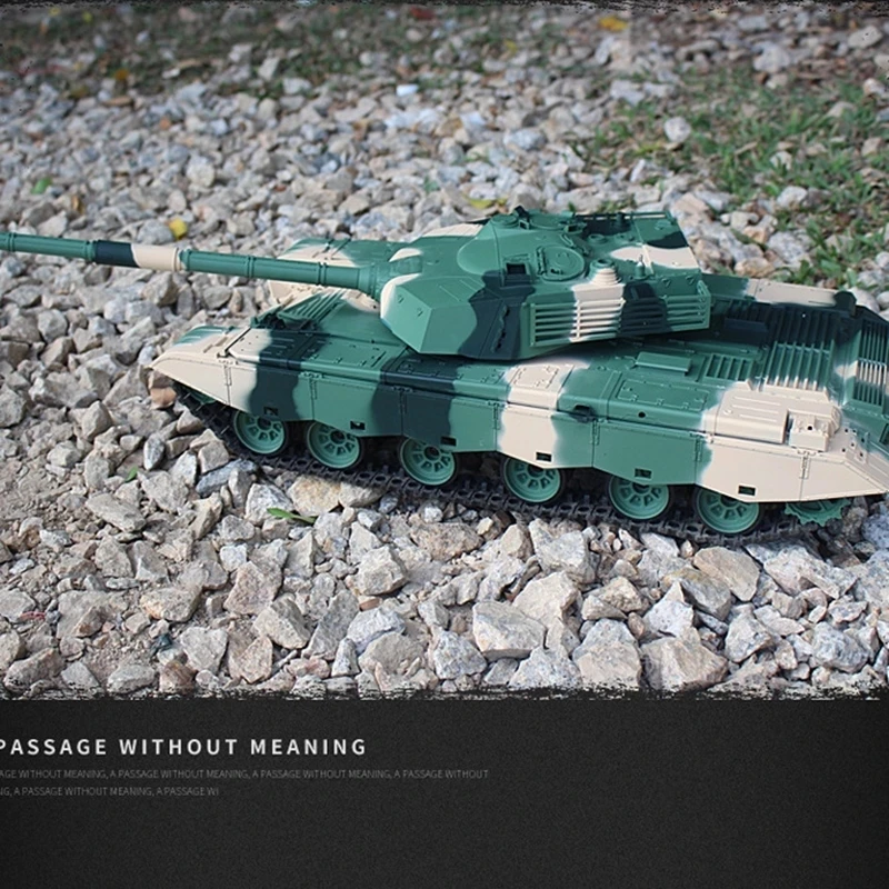 Big 1:16 Alloy Metal RC Tank 72CM Remote Control Tanks Models 2.4G Radio Controlled Tanks Battle Toy Boy 6