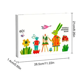 Sketchbook For Drawing Double-Sided Kids Drawing Paper Graffiti Book Kids Drawing Book Lightweight Drawing Notebook For Children 5