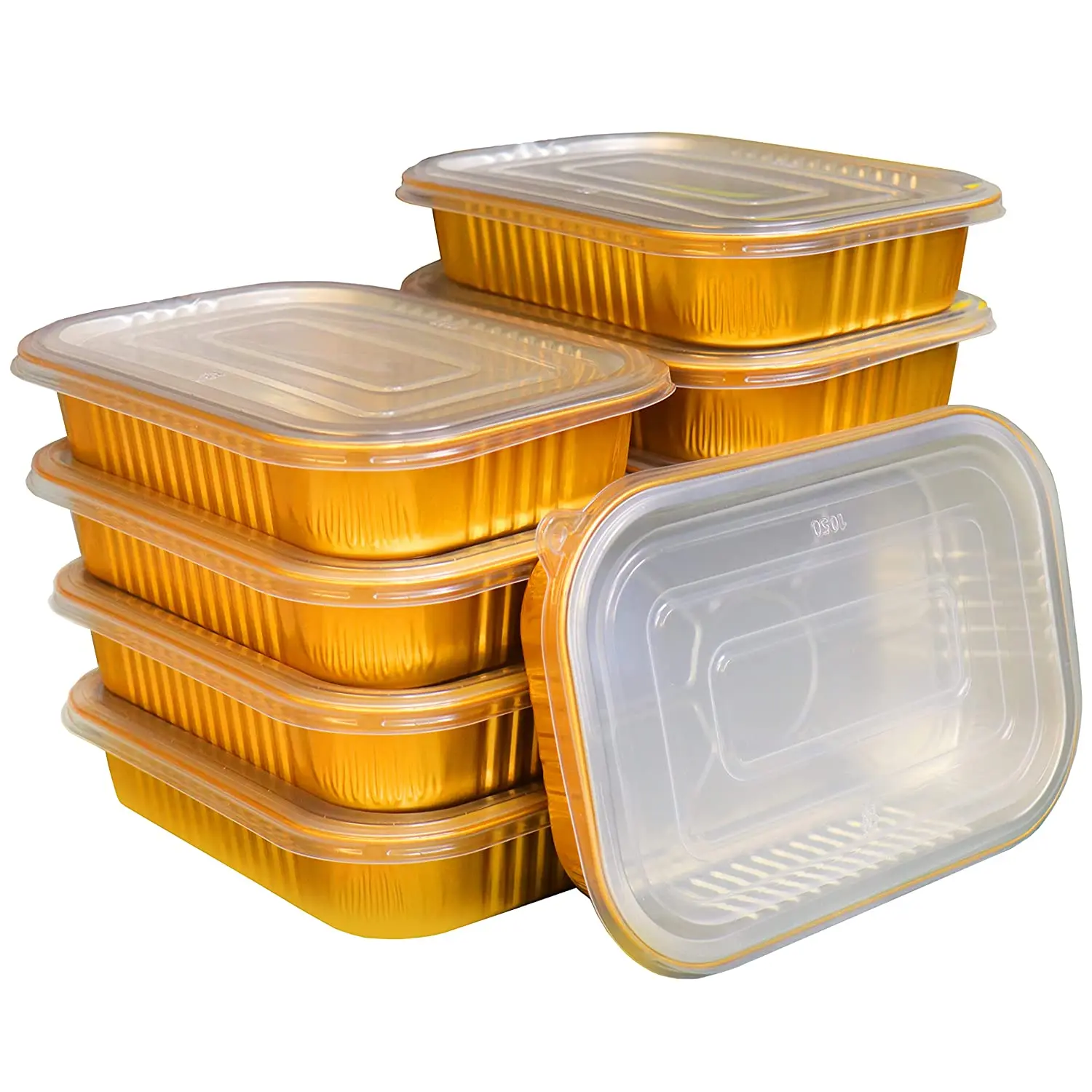 Aluminum baking tray with ribbed bottom, heavy-duty aluminum secondary baking tray, used for cooking, baking, barbecue, picnics