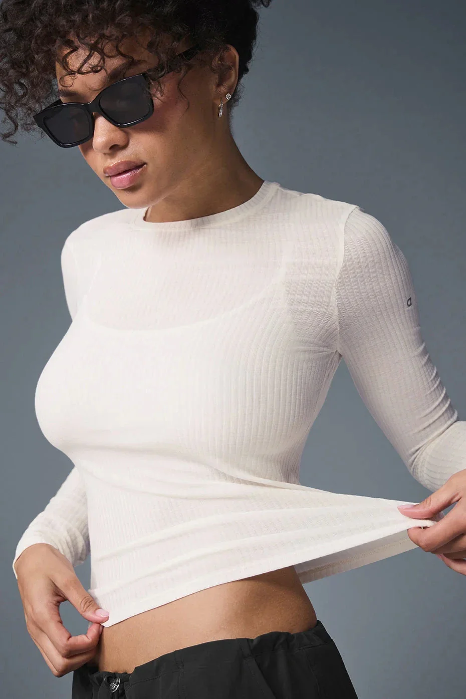 2025 موضة المرأة رياضي اليوغا بلون تي شيرت رياضي ط...